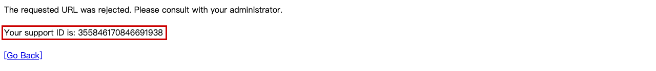 WAF 阻擋頁與 Support ID